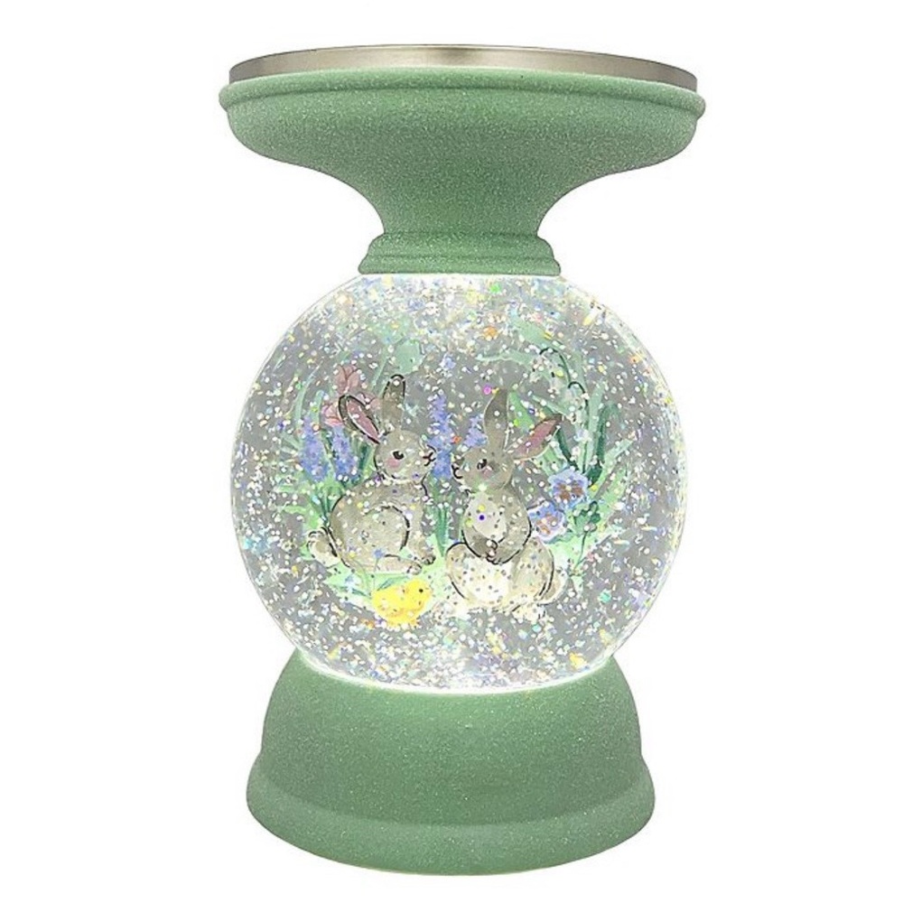 ππ° CELEBRATE TOGETHER EASTER SHIMMER CANDLE HOLDER with BUNNY SCENE. NEW! - Picture 5 of 8